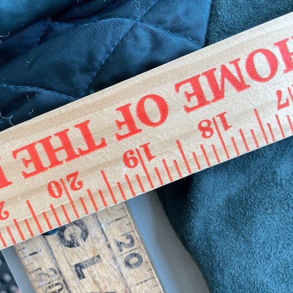 Michael Stars Jacket Size XS Goat Suede Quilted Bomber Jacket Casual Green - Picture 5 of 7